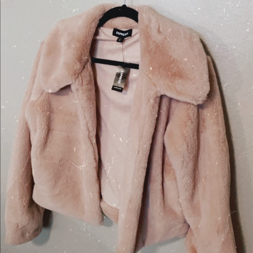 Express faux fur jacket